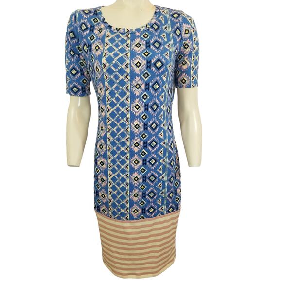 Nwot LULAROE JULIA DRESS Casual AZTEC Women's SIZE SMALL - Picture 1 of 8